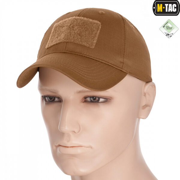 M-Tac бейсболка с липучкой Flex рип-стоп Coyote Brown